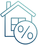 Refinancing house icon
