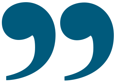 Decorative bottom quotes icon