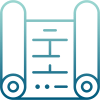 Construction plans and specifications blueprints icon